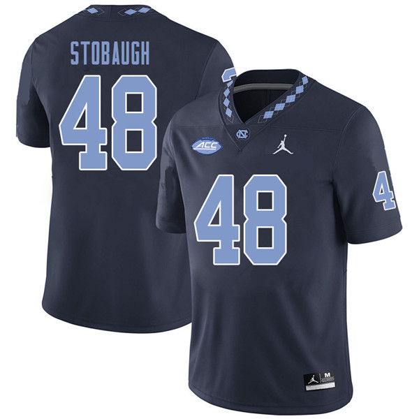 Jordan Brand Men #48 Ben Stobaugh North Carolina Tar Heels College Football Jerseys Sale-Navy